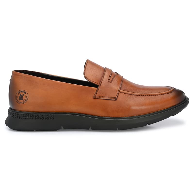 Image of Legwork Men's Leather Loafer Shoes for Men and Boys