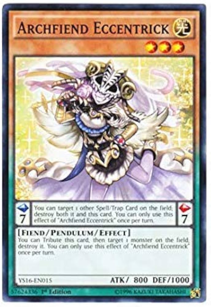 Amazon.co.jp: 遊戯王 英語版 YS16-EN015 Archfiend Eccentrick Amazon.co.jp: 遊戯王 英語版 YS16-EN015 Archfiend Eccentrick