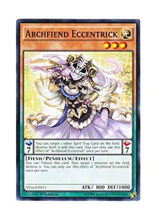 Amazon.co.jp: 遊戯王 英語版 YS16-EN015 Archfiend Eccentrick