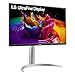 LG 27UP850K-W 27-inch Ultrafine 4K UHD (3840 x 2160) IPS Computer Monitor, 60Hz, 5ms, DisplayHDR 400, Built-in Speaker, HDMI, DisplayPort, USB Type-C 90W PD, Tilt/Height/Pivot Adjustable Stand, White