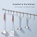 Barre De Cuisine Mural 6 Crochets Réglables – 40 Cm Acier Inox SUS304 – Support Ustensiles Robuste Et Élégant Pour Casseroles & Outils