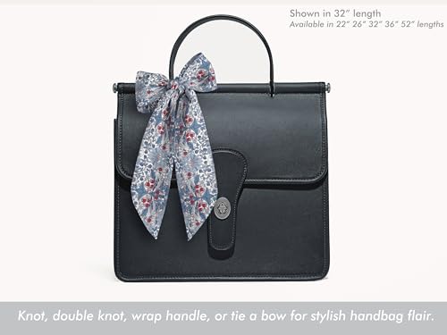 Liberty London Scarf -Choose Length - "Strawberry Thief" Blue William Morris Skinny Scarf Tie Headband, Handbag/Purse flair - Silky Tana Lawn Cotton - Choose Length3