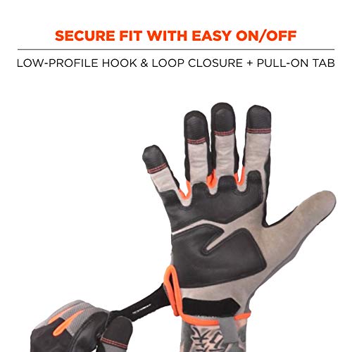 Proflex 710 Heavy Duty Work Glove, Reinforced Fingertips, Padded Palm, Medium,Gray #TOP5