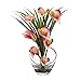 Nearly Natural 1530-PK Calla Lily and Grass in Vase, 15.5