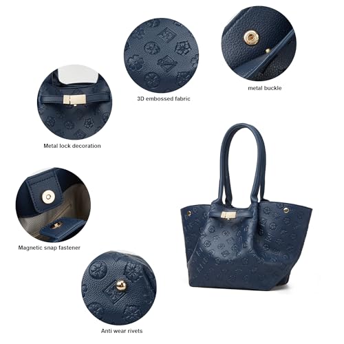 Image of Women Fashion Handbags Wallet Tote Bag Shoulder Bag Top Handle Satchel Purse Set 4pcs