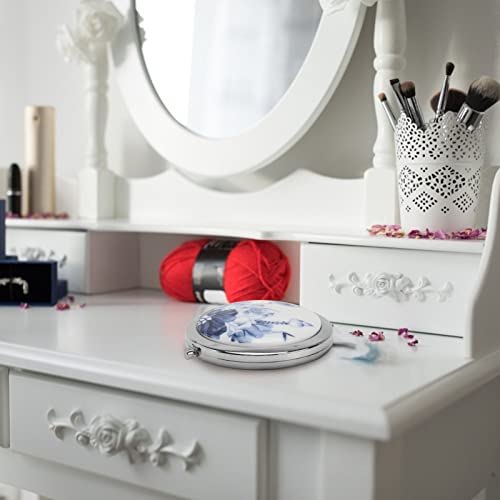 CALLARON Espelho De Maquiagem De Viagem De Bolso Espelho De Bolso Espelho Dobrável Espelho De Maquia