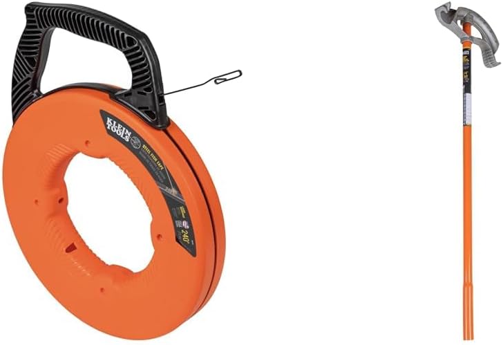 Klein Tools 240-Foot Steel Fish Tape and 3/4-Inch Aluminum Conduit Bender Bundle