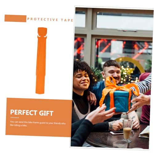 Cinta protectora para cuadro de bicicleta Yardwe, PVC, color naranja, 39,5 x 6 cm miniatura 7