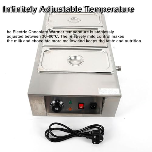 Máquina Temperadora de Chocolate Eléctrica 1500W Acero Inoxidable 12L miniatura 5