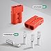 Sevenjungle Anderson Connector, 2 Pcs 350A Wire Connectors,2/0AWG Battery Quick Connect,600V Powerpole for Car Bike ATV Winches Lifts Motors,Red