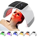 mhpoycd LED Red Light Therapy 7 Colors in 1 Face Mask Light Therapy Machine, Beauty Salon Home Spa Body Facial Skin Care Device