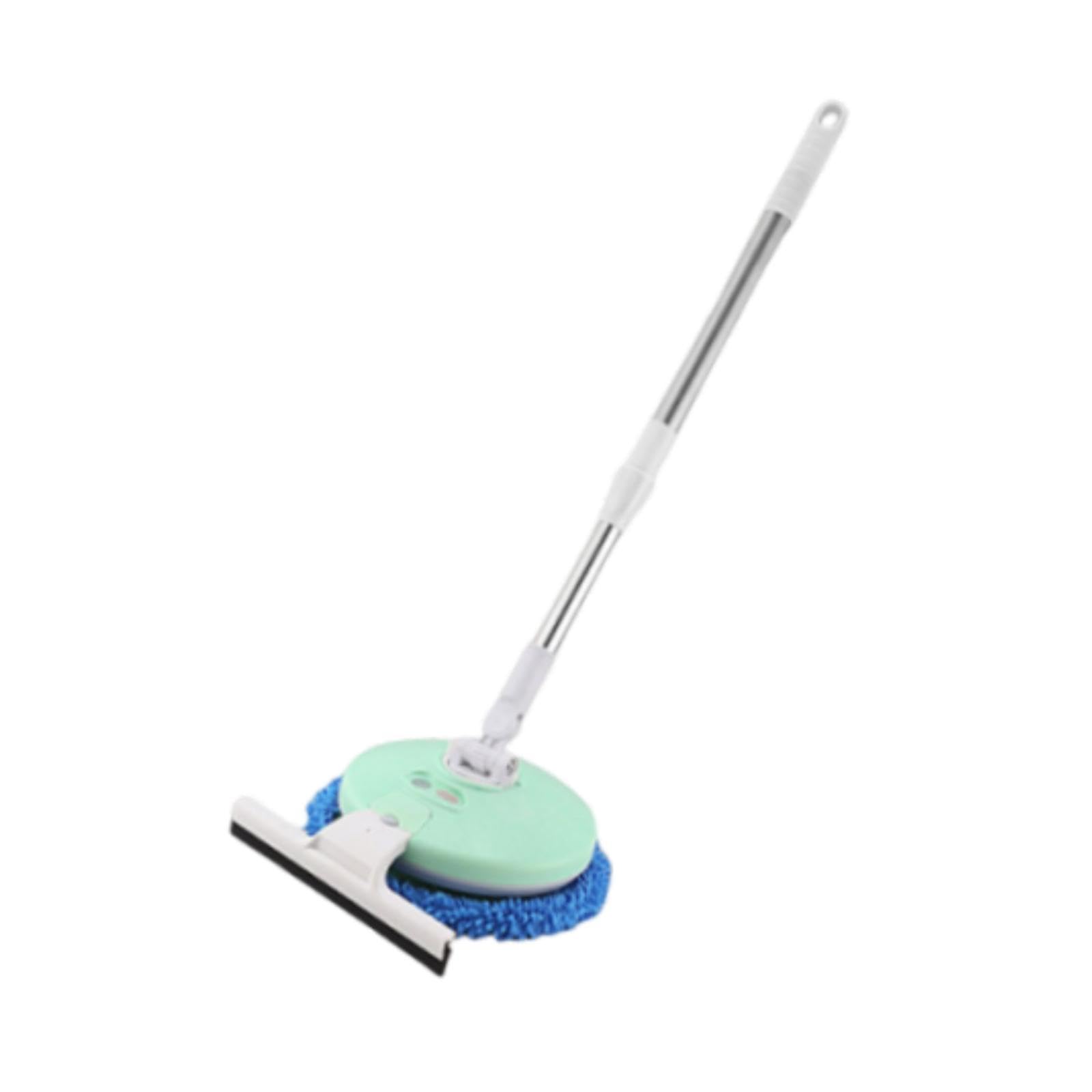 Fregona Eléctrica, Fregona Limpiacristales, Versátil, Limpiador de Suelos, Mango Regulable, para Ventanas, Coches, Hogar Y Suelos , Verde con Limpiaparabrisas