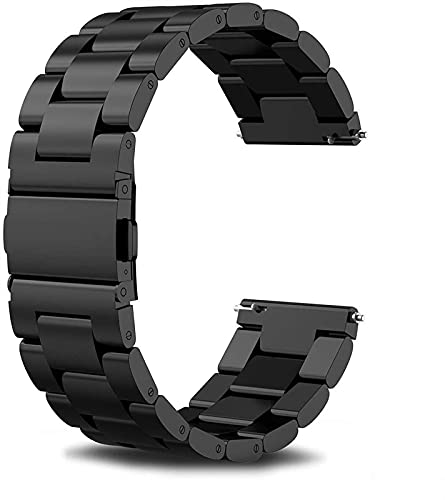 Bracelet en acier inoxydable de 22mm et 20mm au design maillons brossés élégants