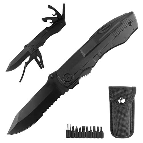 MeoZynxadril Multitool Taschenmesser, Edelstahl...