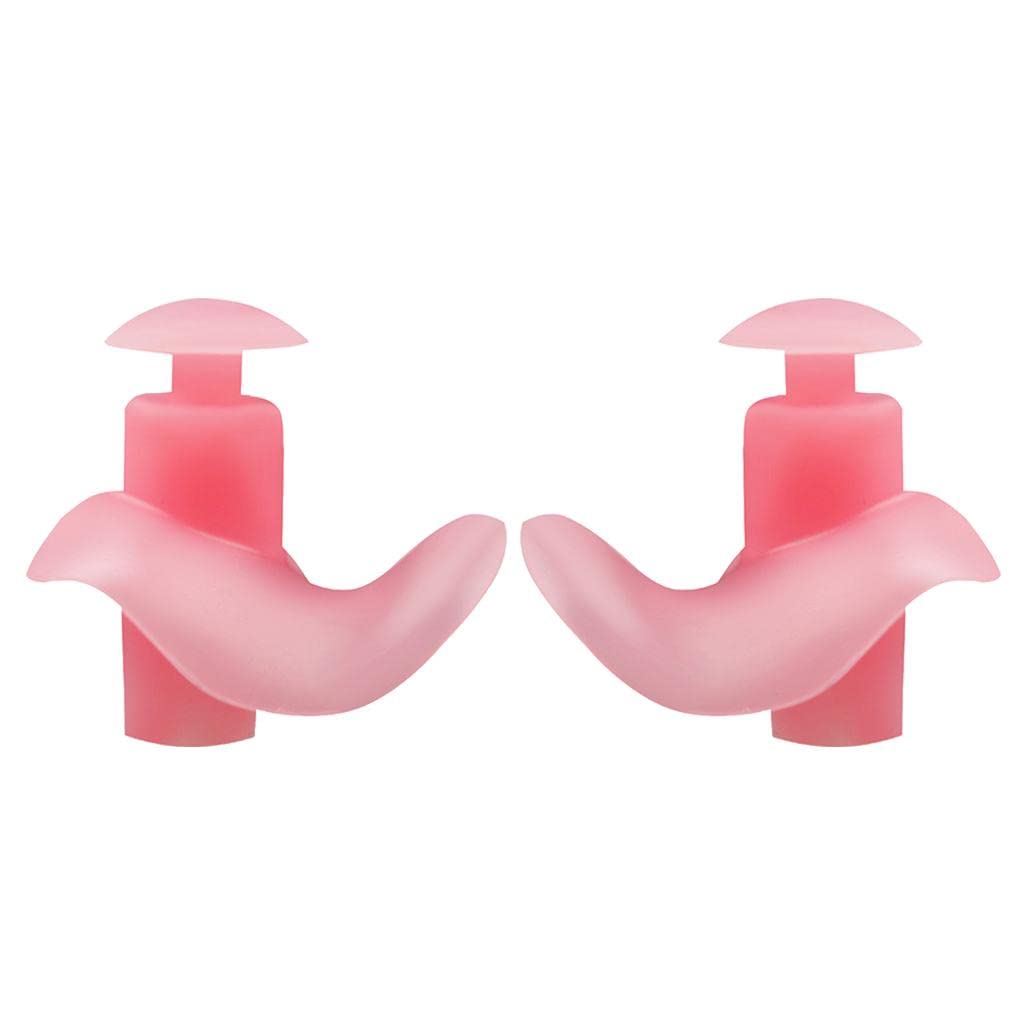 ujeavette UJEAVETTE® Swimming Ear Plug Silicone Ears Plugs Earplugs For Hearing Protection Pink-picture-8