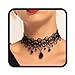 Handcess Schwarze Spitze Choker Halskette Kristall Anhänger Halsketten Gothic hohl Blume Choker Schmuck Zubehör für Frauen und Mädchen schwarze günstig Kaufen-Handcess Schwarze Spitze Choker Halskette Kristall Anhänger Halsketten Gothic hohl Blume Choker Schmuck Zubehör für Frauen und Mädchen