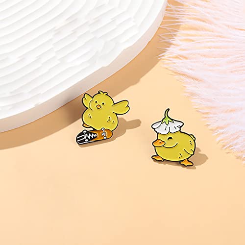 Image of Cute Enamel Pins Cartoon Lapel Pin Brooch Badge for Backpack Jackets Funny Tiger Pins for Gift Anime Enamel Pin for Clothing Hat Decoration