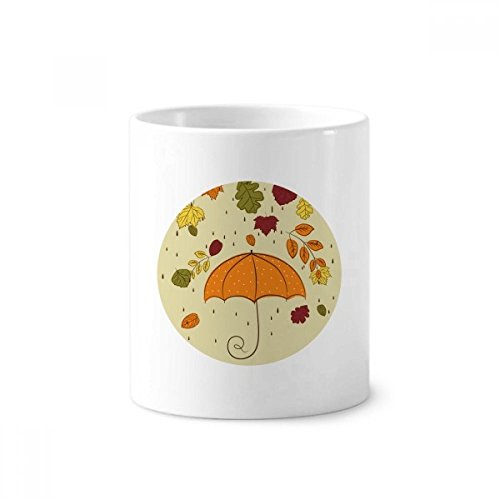 Tasse en céramique parapluie et pluie pour décoration de bureau et salle de bain