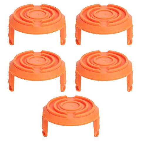 5 Stücke Worx Rasentrimmer Faden,Worx Spool Cap Rasentrimmer Kunststoff Durable Spool Cap Cover Ersatz Worx Cover Fit Cover