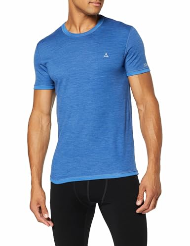Schöffel Camiseta Deportiva Merino para Hombre, Manga 1/2, M, con regulación de la Temperatura, Camiseta Interior Funcional Transpirable en Calidad de Lana