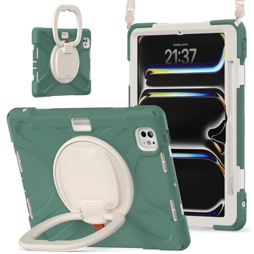 Coque iPad Pro 11 M5 JZ antichoc vert émeraude : protégez votre écran