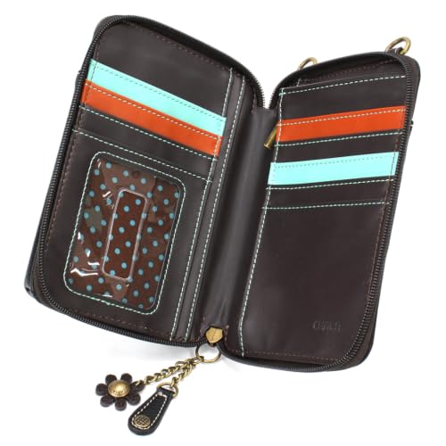 Image of CHALA Wallet Crossbody Cell Phone Purse - Women Faux Leather Multicolor Handbag with Adjustable Strap
