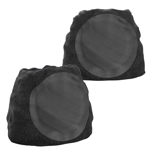 JMJEAN Outdoor Rock Speakers with Solar Power