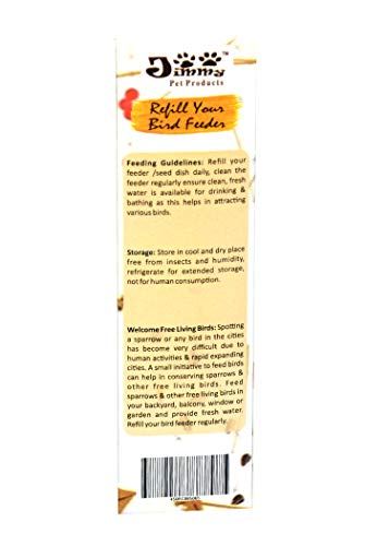 Image of JiMMy Pet Products Black Sunflower Seeds Pack Bird Food 350 Grams