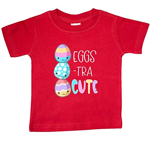 inktastic Eggs-tra Cute Fun Easter Eggs Baby T-Shirt 24 Months Red 3a53d