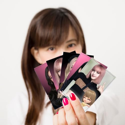 YIJIESHIYU Blackpink Laser Photocard Lomo Card Set -2023 World Tour Photocards Lomo Card 55Pcs Mini