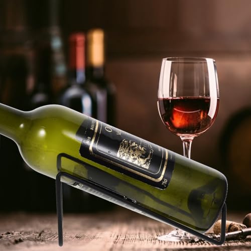 Soporte para Botellas de Vino de Hierro Minimalista 3 Piezas miniatura 3