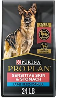 Purina Pro Plan Sensitive Stomach and Stomach Large Breed Dog Food, Salmon Formula - 24 lb. Bag