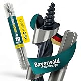 Profi Schlangenbohrer Holz Ø 10 mm - Nutzlänge 155 mm - 6kant – Bayerwald Holzbohrer Werkzeugstahl tiefe Bohrungen Weich-/Hartholz – präzise Schneidengeometrie saubere, ausrissfreie Bohrlöcher