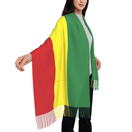 Ethiopian Flag Poncho Winter Large Scarf Shawl Bandana Neck Wrap For Women2
