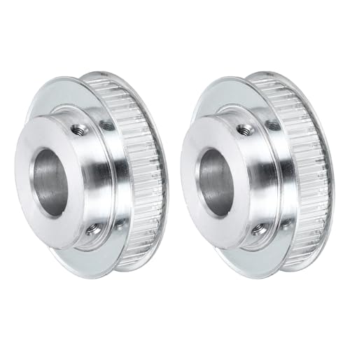 uxcell 2Pcs Timing Belt Pulley Aluminum Idler Pulley XL40 Teeth 13/16"(20mm) Bore for 10mm Width Belts, 3D Printers, CNC Machines, Industry