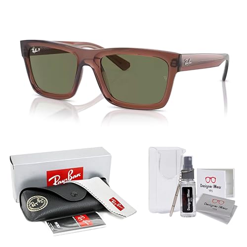 Image of Ray-Ban RB4396 Warren Rectangular Sunglasses for Men for Women +BUNDLE with ACCESSORY EYEWEAR KIT