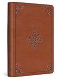 ESV Compact Bible (TruTone, English Saddle, Ornament Design)