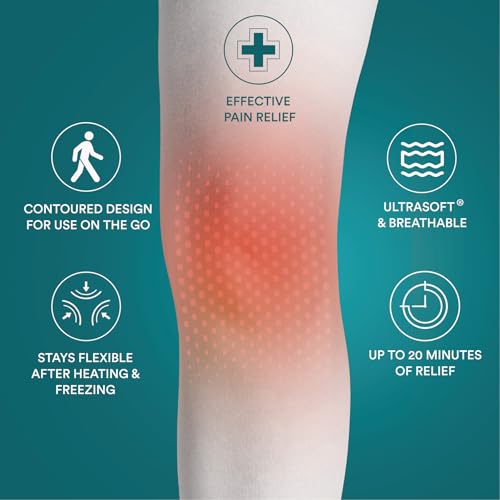 Homedics Hot and Cold Relief Gel Knee Sleeve, Heat or Ice Therapy for Knee Relief, Soft-Touch Stretch Fabric, Contoured Hydrogel Design for Comfort and Relaxation by Homedics - Image 2
