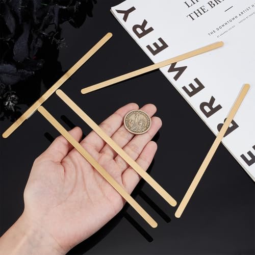 Miniatura 3 de Beebeecraft 6 Pieza De 304 Piezas De Acero Inoxidable Para Pulseras De Metal Dorado Ajustables Base Simple Estampado Grabado Tiras Finas En Blanco Para Hacer Pulseras Suministros Para Manualidades