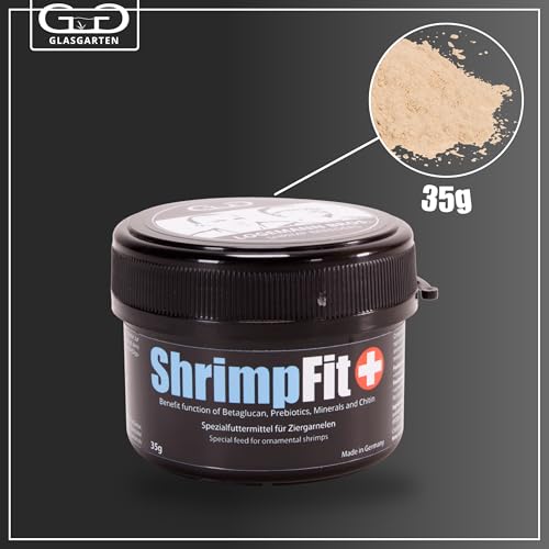 GlasGarten ShrimpFit | 35g - Aliment spécial pour crevettes d'ornement, Booster immunitaire pour Une Meilleure résistance, Contient des substances Actives importantes comme Les bêta-glucanes – vue 2