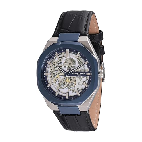 Pierre Cardin Élysée Automatique Twotone Naval Academy Uhren für Herren - CF.1002.LB.3, Blau, Blau