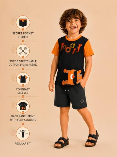 Image of Pilolo Kids Soft Cotton Lycra Pocket T-Shirt for Boy