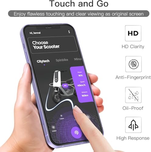 Image of IQShield Screen Protector Tempered Glass Guard for iPhone 12 Mini - 9H Hardness, HD Clear, Case Friendly [1 Pack]