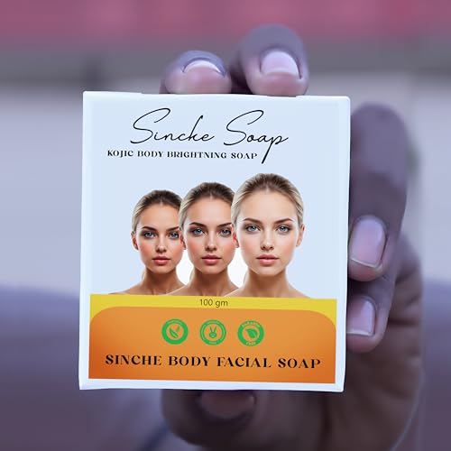 ETONIA Facial Soap, Skincare Sinche Body Whitening Soap, Natural & Nourishing 100 Grams Gentle Cleanse & Moisturize With Herbal Extracts Suitable For All Skin Types Each (Pack 3) (Pack 2)