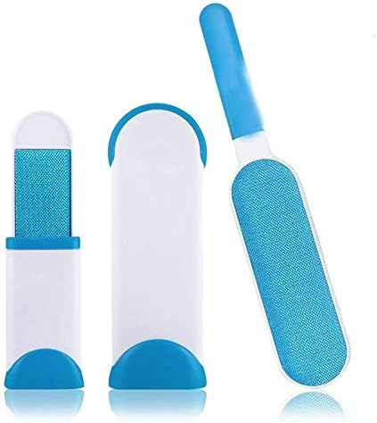Lint Remover Lint Brush Pet Fur Remover Hair Remover with Self-Cleaning Base Double-Sided Brush for Clothing & Furniture