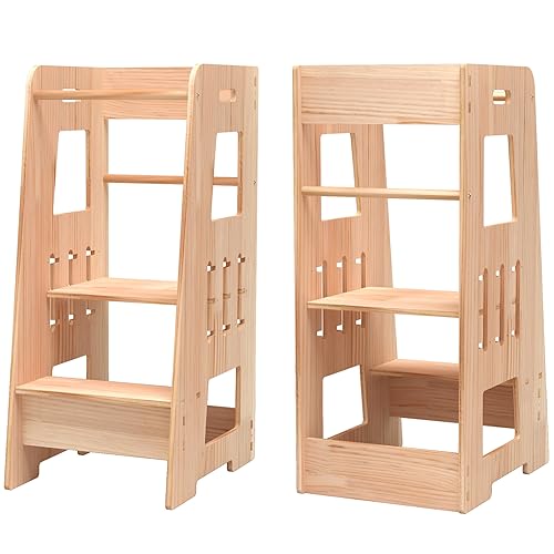 Learning Tower Height Adjustable Children's Step Montessori Tower Children's...