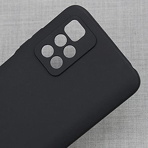 Image of Mobile Back Cover Case for Redmi 10 Prime (Silicone Case|CameraProtection|Black SC1510)