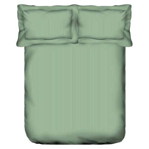 Image of MYTRIDENT Bedsheet for Double Bed, Classic King Size Bedsheet with 2 Pillow Covers, 210TC, 100% Cotton Bedsheet - Sea Foam