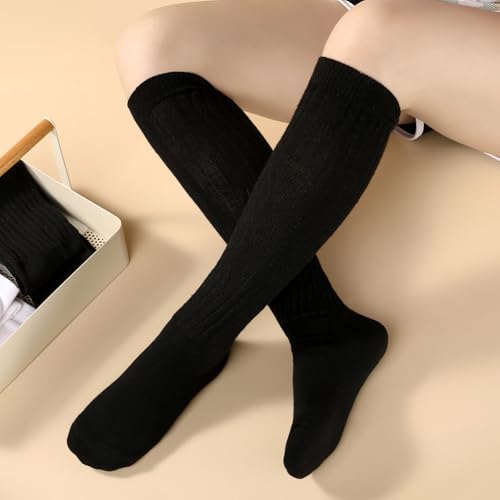 Image of Pleneal Slouchy Socks for Women Scrunch Sock Knit Chunky Crew Boot Socks
