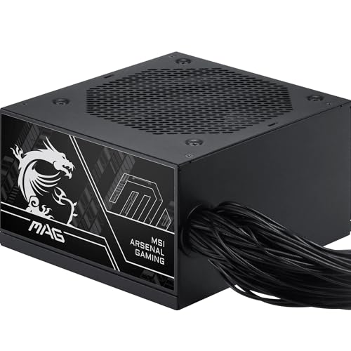 MSI Pro MAG A650BN PCIE5 III Alimentazione PC, 650 W, ATX, 80 Plus Bronzo, ATX 3.1, Compatibile GPU PCIe 5.1, Connettore nativo 12V-2x6 Bicolore, Cavi goffrati